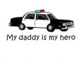 thumbnail image 2 of CafePress - My Daddy Is My Hero Infant Bodysuit - Baby Light Bodysuit, Size Newborn - 24 Months, 2 of 4