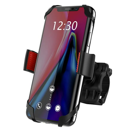 IPOW Plastic Universal Mobile Phone Bike Bicycle Holder Handlebar Adjustable Bracket Mount for Smartphone iPhone X 8 8 Plus 7 7 Plus 6 6s Plus Samsung Galaxy S9 S8 S7