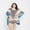 Off-White and Cream, variant on Oussum Women Tunic Dress Short 3/4 Sleeves Caftan for Ladies Casual Dresses