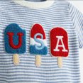 thumbnail image 5 of Toddler Infant Baby Boy USA Independence Day Ice Cream Embroidery Ribbed T-Shirt & Shorts Casual Toddler Outfit 6M 12M 18M 24M 2T 3T 4T, 5 of 6