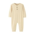 thumbnail image 2 of Ovbmpzd Baby Pjs Girl Clearance Long Sleeve Button Pajamas Baby Onesie 6 Months, 2 of 5