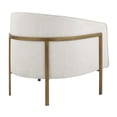 thumbnail image 6 of Harrod Fabric Accent Arm Chair Antique Gold Legs, 6 of 9