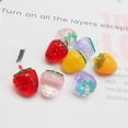 thumbnail image 4 of 36PCS 18x13.5mm Resin Strawberry Charms Translucent 3-D Fruit Strawberry Pendant DIY Jewelry Making Accessories Crafts Decoration, 4 of 7