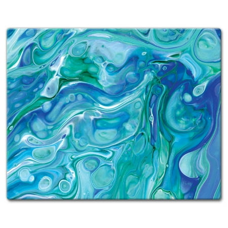 

CounterArt Ocean Vibe Blue 3mm Heat Tolerant Glass Cutting Board 15 by 12