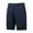 Navy, variant on Kvture Mens Button Dress Shorts Solid Color Straight Leg Knee Length Shorts Fashion Loose Work Suit Shorts with Pocket Green XL