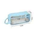 thumbnail image 3 of Dvkptbk Mesh Pencil Case Pen Bag Clear Case Marker Pouch Multifonction Organizer Box Transparent Case Makeup Bag Office College School Gift Pencil Pouch Home Essentials, 3 of 9