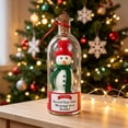 thumbnail image 5 of Message in A Bottle, Recordable Snowman in A Bottle, Christmas Tree Ornaments, Voice Recording Keepsake with Playback, Glass Bottle for Holiday Decorations and Home Decor, 5 of 7