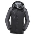 thumbnail image 1 of Men Windproof Coat Winter Windbreaker Hiking Jacket Ski Jacket Hooded Softshell 5XL, 1 of 10