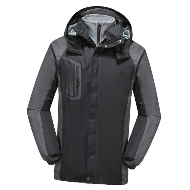 Chaqueta cortavientos informal para hombre, cortavientos de invierno, para senderismo y actividades al aire libre. 5XL