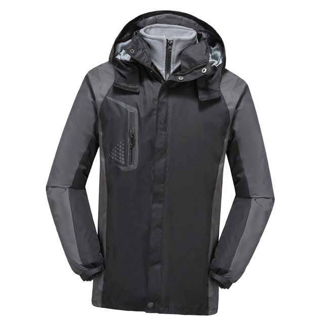 Men Windproof Coat Winter Windbreaker Hiking Jacket Ski Jacket Hooded Softshell 5XL