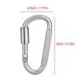 thumbnail image 3 of Carabiner, Carabiner Keychain, Strength And Durable Aluminium Alloy Portable Ropes For Hanging Cords, 3 of 8