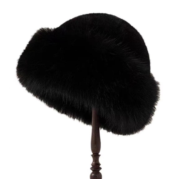 Sinpiling Winter Hats for Women Fleece Elegant Russian Ski Snow Thermal Warm Sherpa Solid Bucket-Hat