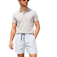 thumbnail image 6 of Lmnyox Mens Summer Beach Shorts with Mesh Liner Lightweight Quick Dry Athletic Shorts Drawstring Waist Sport Shorts, 6 of 9