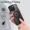 thumbnail image 7 of DUEDUE iPhone 14 Pro Case 6.1 Inch Compatible with Mag-Safe,Magnetic Matte Slim Shockproof Cover Case for iPhone 14 Pro,Black, 7 of 7