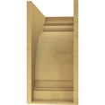 thumbnail image 4 of 11"W x 22"D x 22"H Classic Hughes Rough Cedar Woodgrain TimberThane Corbel, Primed Tan, 4 of 6