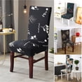 thumbnail image 2 of CAROOTU Magic Universal Chair Cover High Elasticity Long Back Dining Chair Seat Cover Slipcover Protector for Home Restaurant, 2 of 6