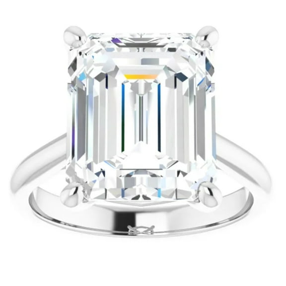 Emerald Cut Lab Grown Diamond Engagement Ring 2 Carat