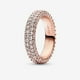 thumbnail image 1 of Anilla Atemporal Cierre Incrustaciones Totalmente Joyería Dedo Anillo De Regalo De Amor + Bolsa De Franela, 1 of 4