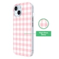 thumbnail image 2 of onn Phone Case for iPhone 17e / 16e / 15 / 14 / 13, MagSafe Compatible - Pink Gingham, 2 of 7