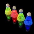 thumbnail image 3 of 2/3/4/8PCS LED Badminton Ball Glowing Light Up Badminton Shuttlecocks Colorful Lighting Balls Sports Training In/Outdoor Game 3Pcs, 3 of 6