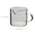 thumbnail image 5 of CIMAXIC Glass Frothing Pitcher Double Mouth Design Comfortable Grip 3Pcs, 5 of 6