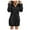 Black, variant on hotojiny Womens Onesies Pajamas Fall Winter Cute One Piece Hooded Adult Pjs Jumpsuit Classic Fitted Zipper Housecoat Fuzzy Sleepwear