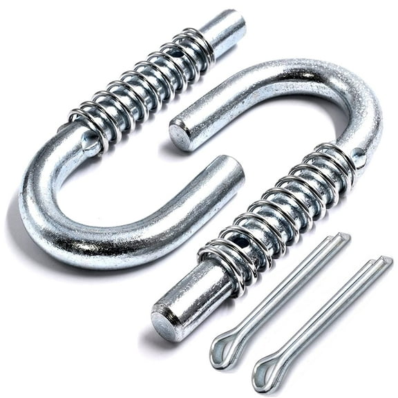 HD Switch Zinc Plated Deck Release Pin & Spring for Cub Cadet MTD 747-1116 932-0306A 714-0470 917-04074 fits Troy-Bilt Craftsman Ryobi White Ryobi Yard Machines Ranch King Lawn Mower Tractor (2 Pack)