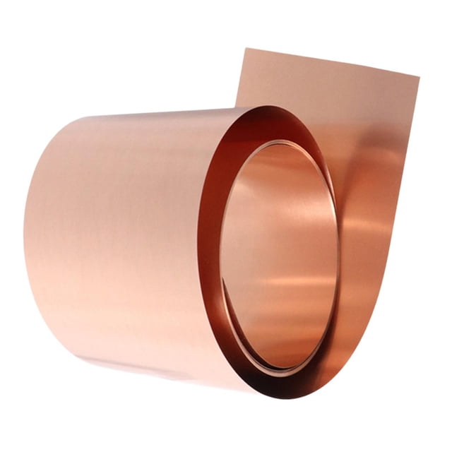 Rollo de lámina de cobre de 1 metro Fácil de cortar Fácil de doblar Lámina metálica profesional resistente 03 mm