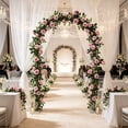 thumbnail image 1 of Vignes de Roses Artificielles pour Déco de Mariage, Guirlande de Roses en Plastique Réaliste, Rose, JKODE, 1 of 6