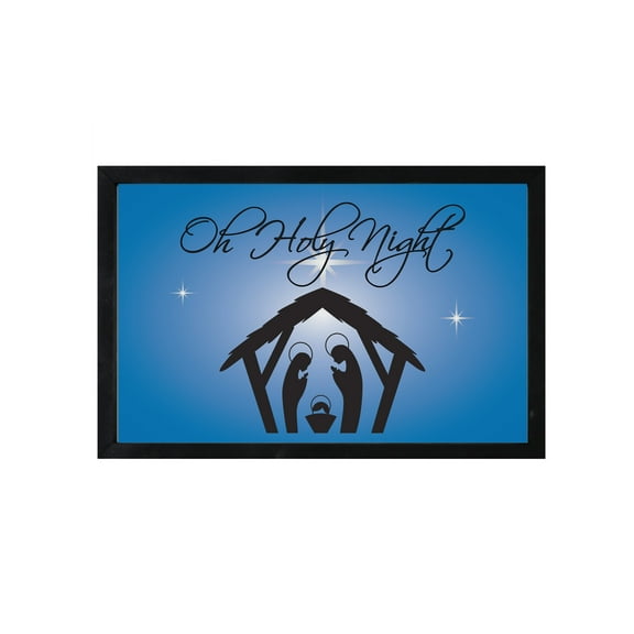 Merry Christmas Framed Shadow Box - Oh Holy Night