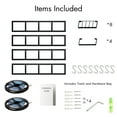 thumbnail image 6 of Advwin Wall-Mounted CD Storage Rack with RGB Light Strip, Set of 4 Metal Floating Shelves with Hooks, Versatile Media Organizer for Movies, Video Games, Books & More, 6 of 13