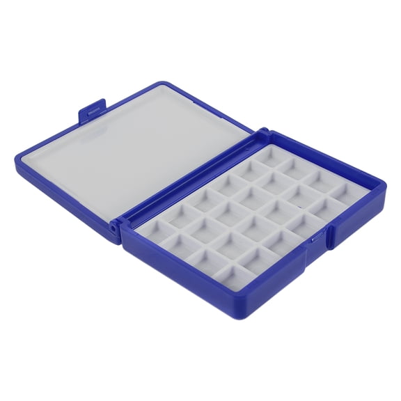 LOLIPPYY Watercolor Empty Palette Blue Plastic 1Set For Artists Students Hobbyists Perfect For Outdoor Sketching