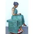 thumbnail image 3 of Nifao Mother and her sweet sleeping baby bronze statue – Outdoor Garden Decor Sculpture, 30"L x 28"W x 49"H, 3 of 11