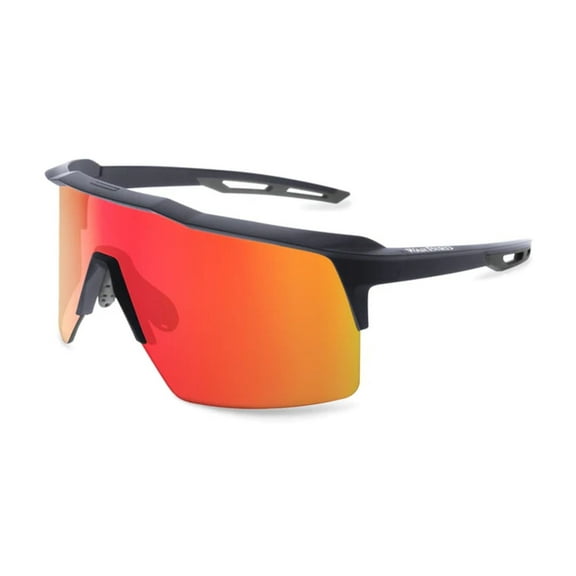 WarBird Ghost Wolf Glasses, Navy Frames/ Brown Lens/Red Shield