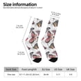 thumbnail image 6 of Uemuo Vintage Butterflies Pattern Women's Crew Socks, Soft Durable Breathable Moisture-Wicking with Odor Control Cotton socks, 6 of 9