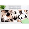 thumbnail image 2 of Brown Boho Tribal Flower Mouse Pad Large Gaming Mouse Pad Tie Dye Floral Pink Non-Slip Desk Pad Keyboard and Mouse Desk Mat for Gamer, Office & Home, 31.5 x 15.7 in, 2 of 6