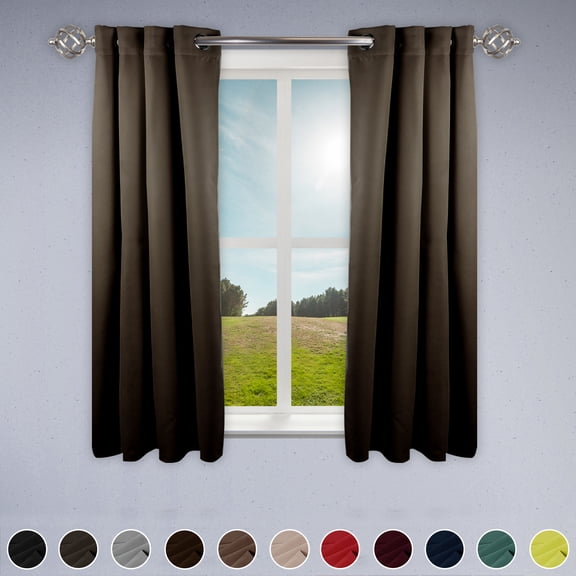 Premium Soft Touch Curtain Panel - 52" x 84" 1 Panel - Taupe