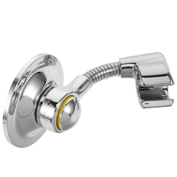 Luxshiny 1Pcs Wall Mount Shower Handle Holder in Silver with Strong Adhesive Installation