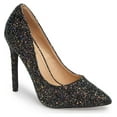 thumbnail image 7 of Lauren Lorraine Susan Black Multi Sparkling Glitter Pointy Toe Stiletto Pumps (Black, 10), 7 of 7