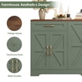 thumbnail image 7 of Homfa 6-Doors Farmhouse Sideboard with 2-Drawers, 70.8" W Buffet Cabinet with Adjustable Shelves for Kitchen Dining Room, Green, 7 of 7