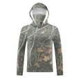 thumbnail image 4 of OGLCCG Men's Hooded Sun Shirts with Mask UPF 50+ Sun Protection Fishing Hiking Shirts Camouflage Printed Long Sleeve Rash Guards Cooling Hoodies, 4 of 7