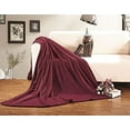thumbnail image 2 of Elegant Comfort Lilac Solid Coral Fleece Throw, 90" x 90", 2 of 2