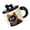 Brown, variant on AOOOWER Ceramic Mug with Handle and Lid 370ML Beverage Water Milk Drinking Cup for Home Or Office Use Elegant Cats Themed