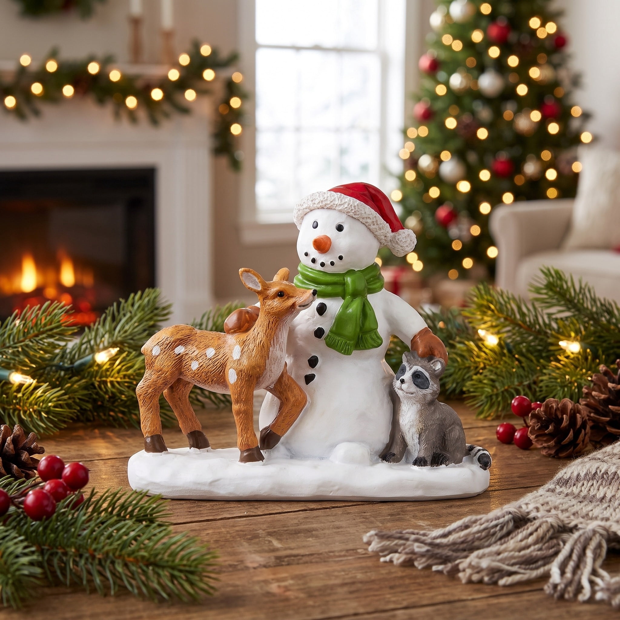 Woodland Wishes Christmas Village Decorative Figurine, Multicolor, 3.5", by Holiday Time
