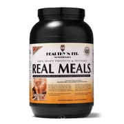 (3 Pack) HEALTHY N FIT NUTRITIONALS Real Meals Chocolate Powder 2.09 LB