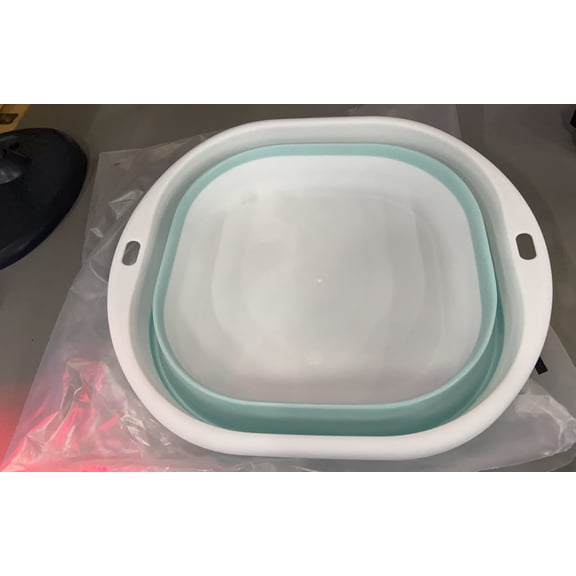 Collapsible Portable Foot Bath Bucket, Silicone Foldable Soaking Basin, with Heat Retention Non-Slip Bottom for Home Office Gym Use