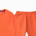 thumbnail image 4 of TOWED22 Fall Winter Toddler Baby Boy Clothes 2Pcs Checkered Crewneck Sweatshirt and Pants Sweatsuit Little Boy Clothing Size:11-12 Y,Color:Orange, 4 of 4