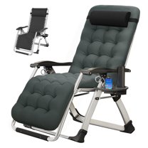 Lilypelle Zero Gravity Chair with Double Sided Pearl Mat Folding Lounge Recliner Chairs with Cushion,Cup Holder,Pillow