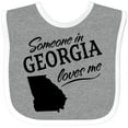 thumbnail image 3 of Inktastic Someone in Georgia Loves Me Boys or Girls Baby Bib, 3 of 4