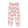 thumbnail image 5 of Naloa Kawaii Pigs Print Women’s Ultra-Soft Comfy Pajama Lounge Pants with Pockets & Drawstring, 5 of 8